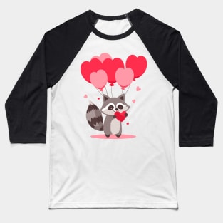 Raccoon gives a heart Baseball T-Shirt